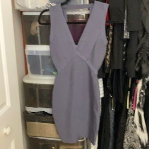 Gray marciano bandage dress